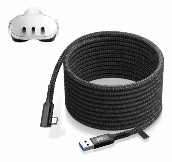 Cable Oculus Link 5 metros para Oculus quest 3 / meta quest 2 / oculus quest pro / oculus quest 3s