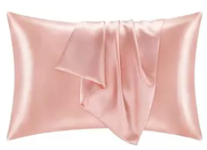 Funda Cobertor De Almohada Seda Anti Acne Granos Rosa