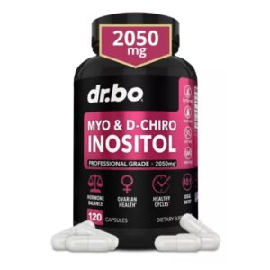 Myo Inositol Puro 2000mg 120 Capsulas Para Mujeres Apoyo