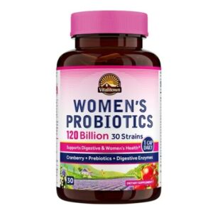 Vitalitown Probioticos Prebioticos Vaginales Mujeres Enzimas 120 billones CFU