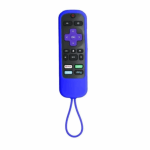 Funda control remoto Roku express / premiere / ultra color azul con correa