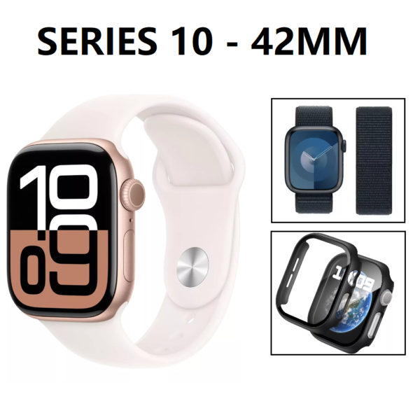 Apple Watch Series 10 De 42mm Gps 2024 rose + correa + case con mica