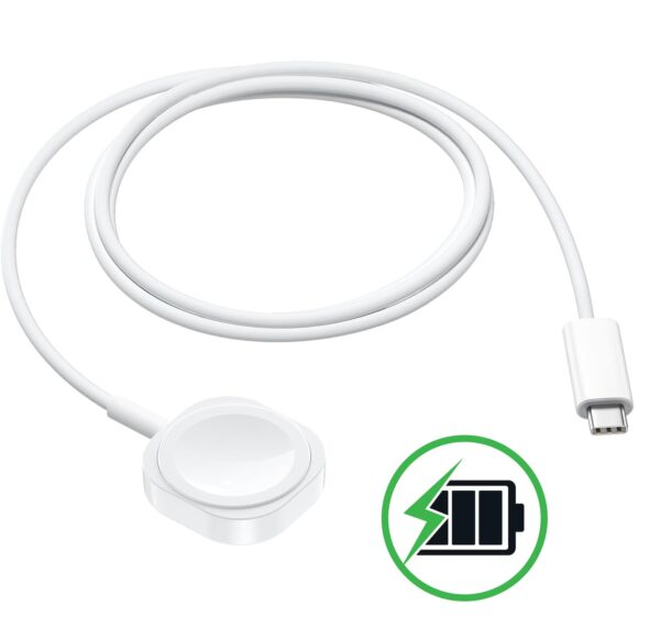 Cargador magnetico apple watch de 2 metros serie 10/9/8/7/6/5/4/3/2/1/SE usb tipo C