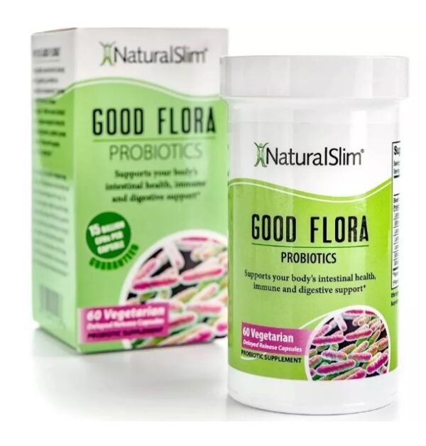 Naturalslim Good Flora Probiotics probioticos flora instestinal 60 Capsulas