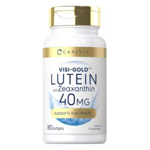 Luteína Y Zeaxantina 40 Mg Carlyle 180 Capsulas Blandas Sabo