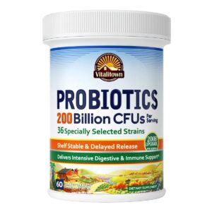 Probióticos Prebioticos Enzimas Vitalitown 200 Billones Cfu