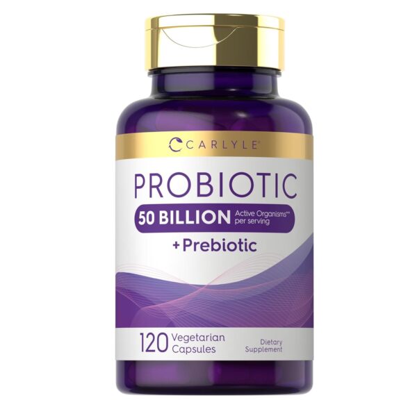 Vitamina Carlyle Probióticos + Prebióticos 50 Billones 120 Cap
