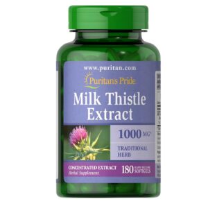 Vitamina Puritan's Pride Milk Thistle , Cardo Mariano, Higado Graso