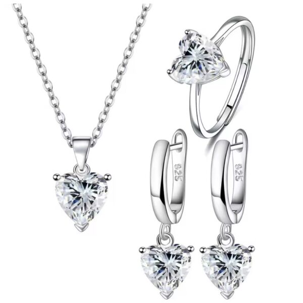 Juego De Joyas Set De Collar, Pulsera Brazalete Y Aretes