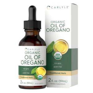 Aceite Organico Carlyle De Oregano | 60ml Liquido Vegano