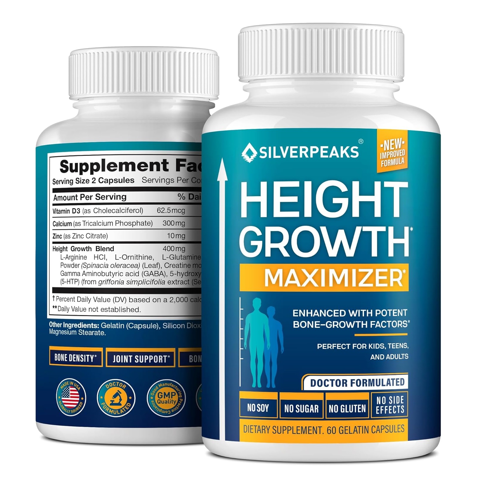 Vitamina Silverpeaks Hormona Crecimiento Estatura Alto