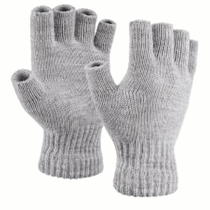 02 Guantes Frio Abrigador Mitones Calido Sin Dedos Invierno