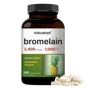 Naturebell Bromelina Bromelain 1000 Mg 240 Capsulas