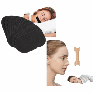 Set 30 Tiras Nasales Y 30 Tapa Boca Para Dormir Mejor Sueño