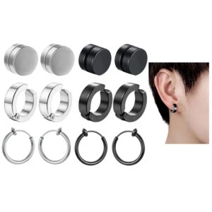 12 Aretes Imantados Falsos No Hueco Iman Piercing Aesthetic