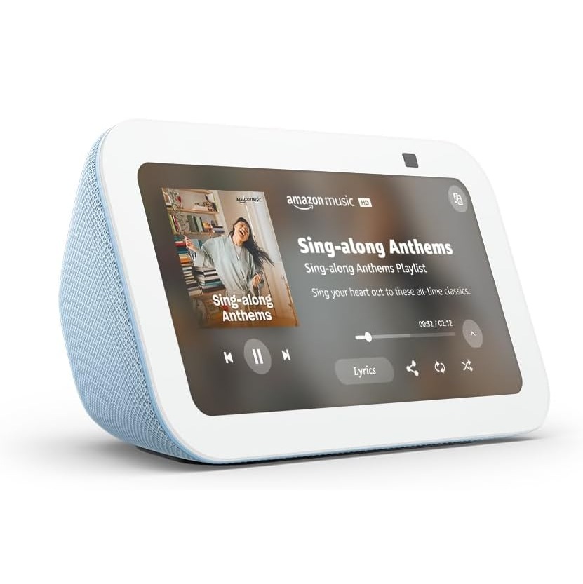Amazon Echo show 5 3era gen Con Asistente Virtual Alexa cloud blue azul