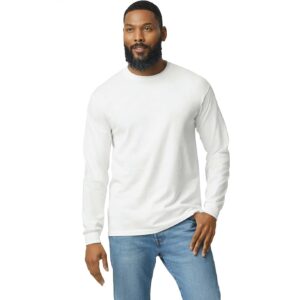 Polo Blanco Algodon Pima Cortes Premium Manga Larga talla M