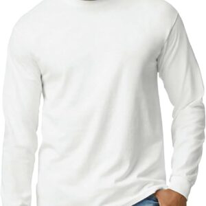 Polo Blanco Algodon Pima Cortes Premium Manga Larga talla M