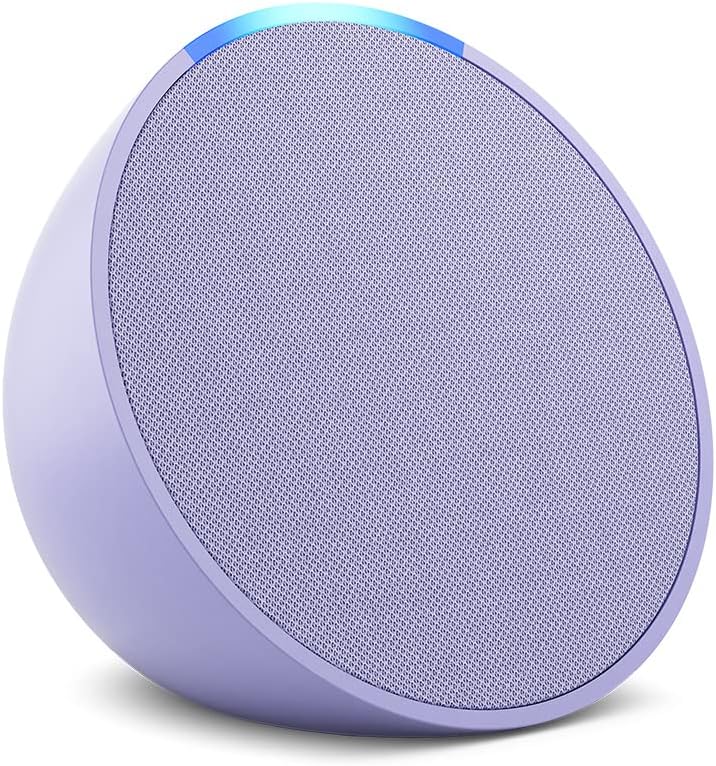 Amazon Echo Pop con asistente virtual Alexa color lila morado