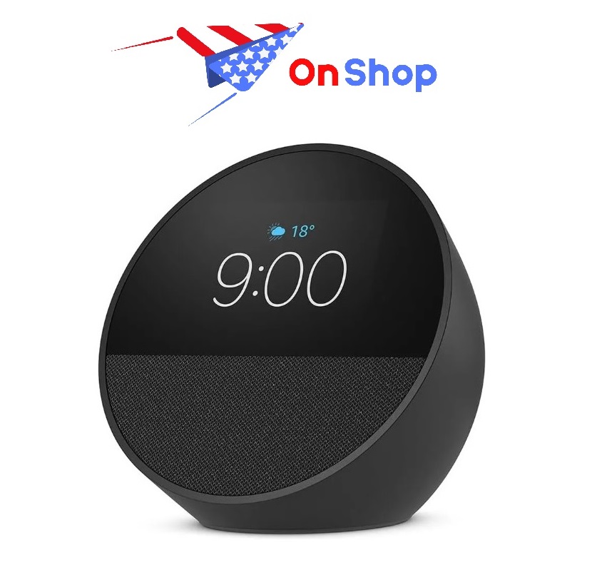 Amazon Echo Spot Altavoz Smart Alarm Con Reloj Y Alexa Color Negro