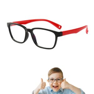 Lentes Para Computadora Luz Azul Blue Filter NIÑOS color negro con rojo protección ojos vista