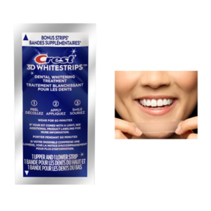 Crest 3d Tiras Bandas Blanqueadoras Dientes Blancos 1 und