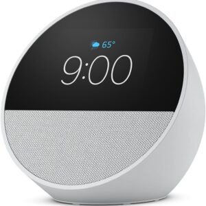 Amazon Echo Spot Altavoz Smart Alarm Con Reloj Y Alexa Color Blanco