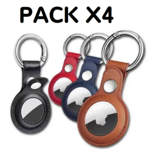04 Funda Case Protector Llavero Para Apple Airtag 2, 1 Cuero 2026 y 2021