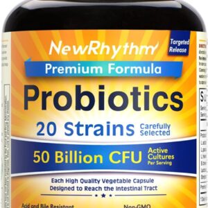 120 Cápsulas Newrhythm Probiotics, 50 Mil Millones De Cfu