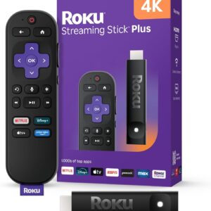 Roku Streaming Stick Plus 4k 2026 Control De Voz, Color Negro