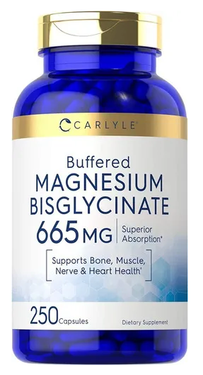 Vitamina Bisglicinato De Magnesio 665mg Carlyle 250 Capsulas