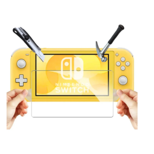 2 micas vidrio templado para nintendo switch lite 2019