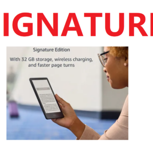 Amazon Kindle PAPERWHITE SIGNATURE E-reader 12va generacion de 7 pulgadas color negro