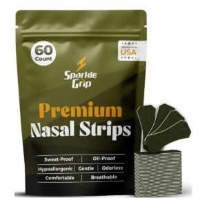 60 Tiras Nasales AMERICANAS Sparkle Grip Respira Mejor Nariz Nasal