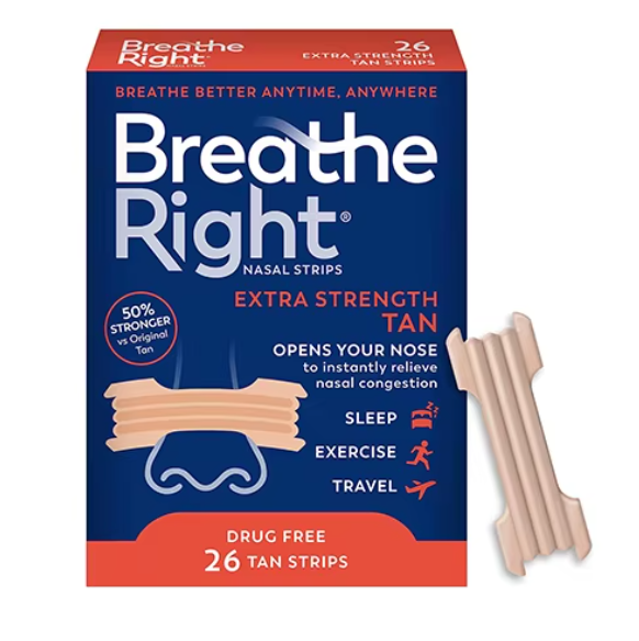 Tiras Nasales Breathe Right Respira Mejor Ronquidos Strong