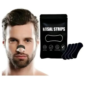 30 Tiras Nasales Anti Ronquido Respira Mejor Set Negro