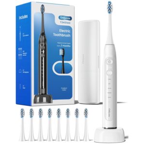 Cepillo Electrico Oo Recargable Blanco + 8 Repuestos + Case