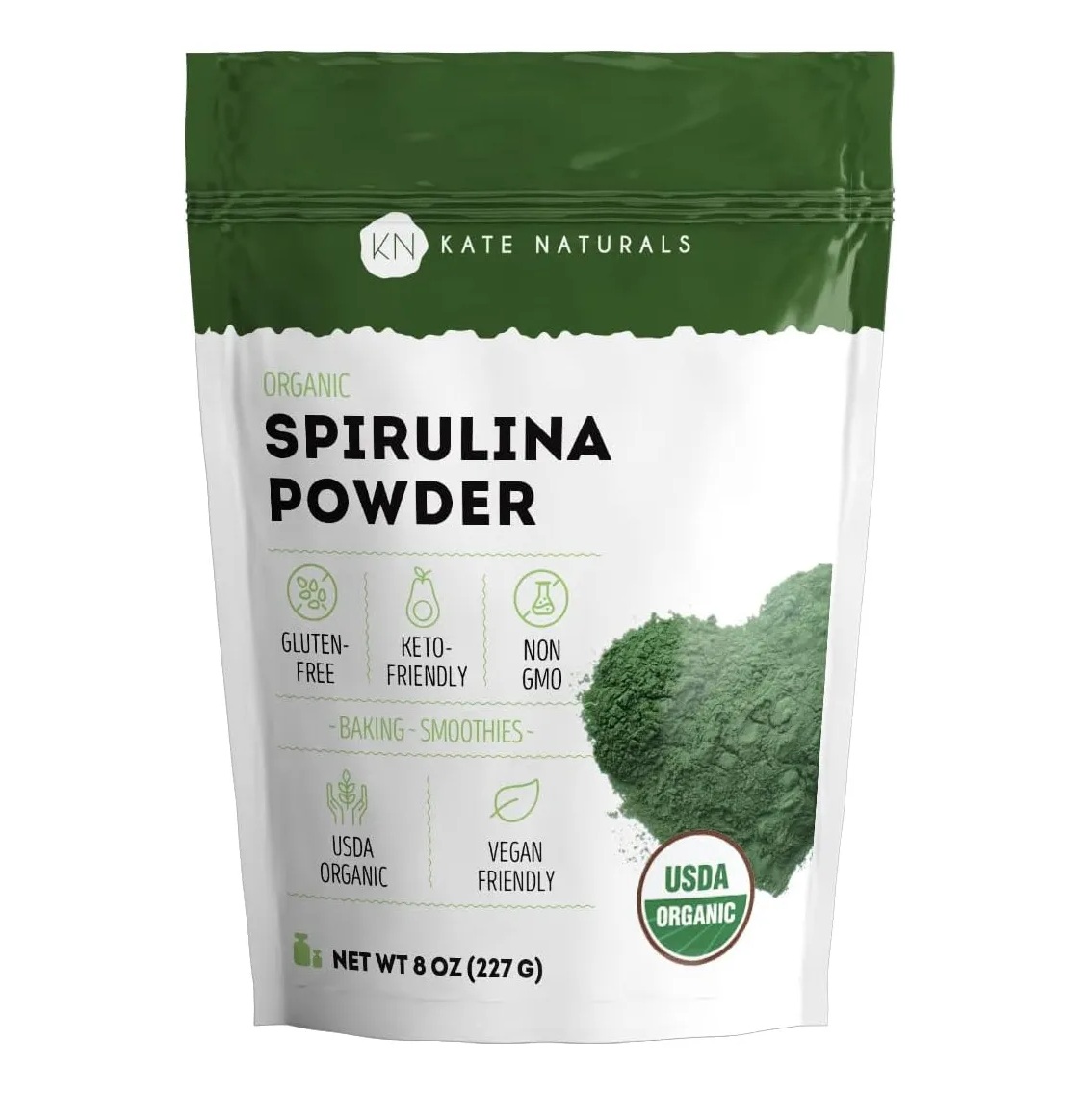 Espirulina En Polvo Organica Kate Naturals Americana