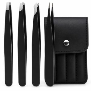 Set 4 Pinzas Cejas Profesionales Depilacion Vello
