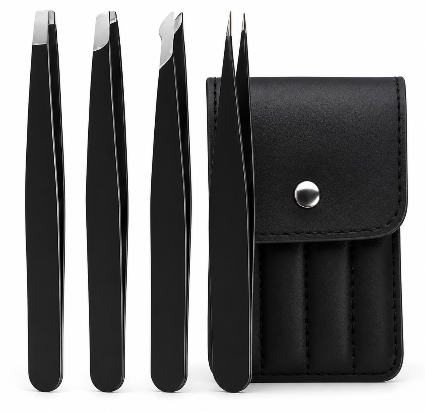 Set 4 Pinzas Cejas Profesionales Depilacion Vello