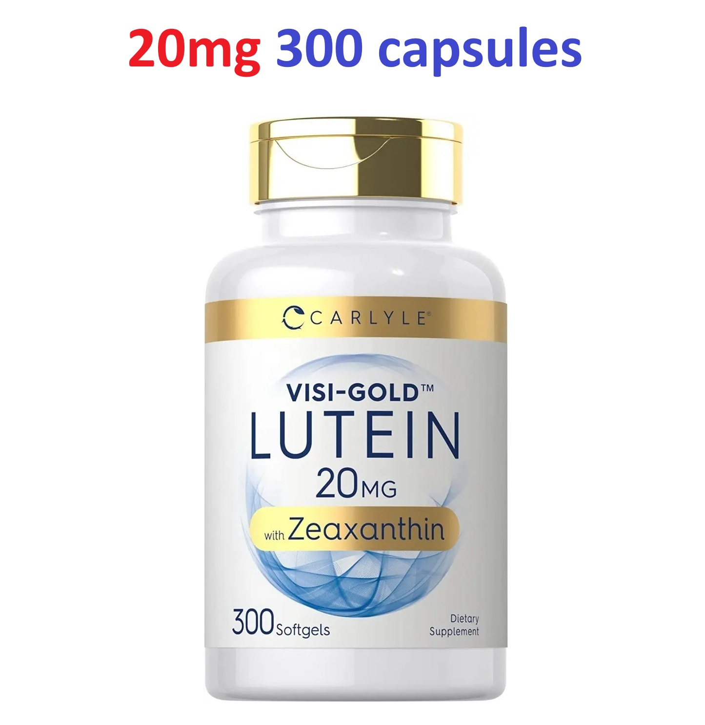 300 Capsulas Carlyle Luteina 20mg Con Zeaxantina Lutein