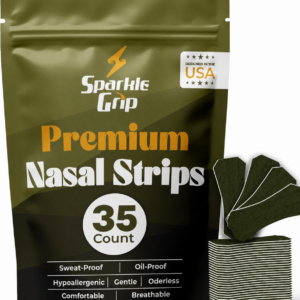 35 Tiras nasales Sparkle Grip bandas nasales anti ronquido respira mejor