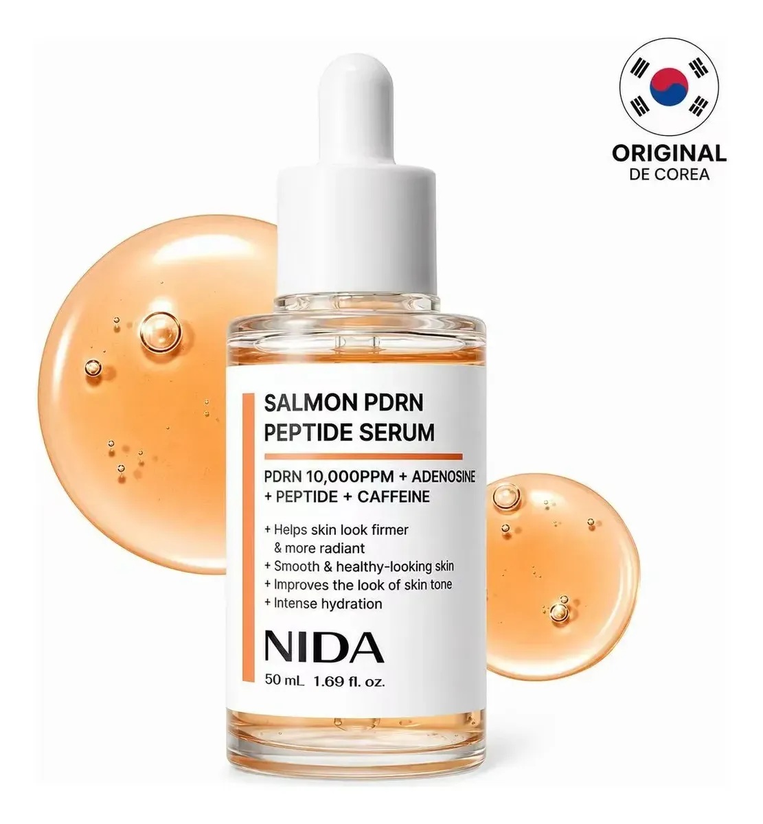 Nida Serúm Rostro Pdrn 10,000ppm, Adenosina, Péptidos Salmon