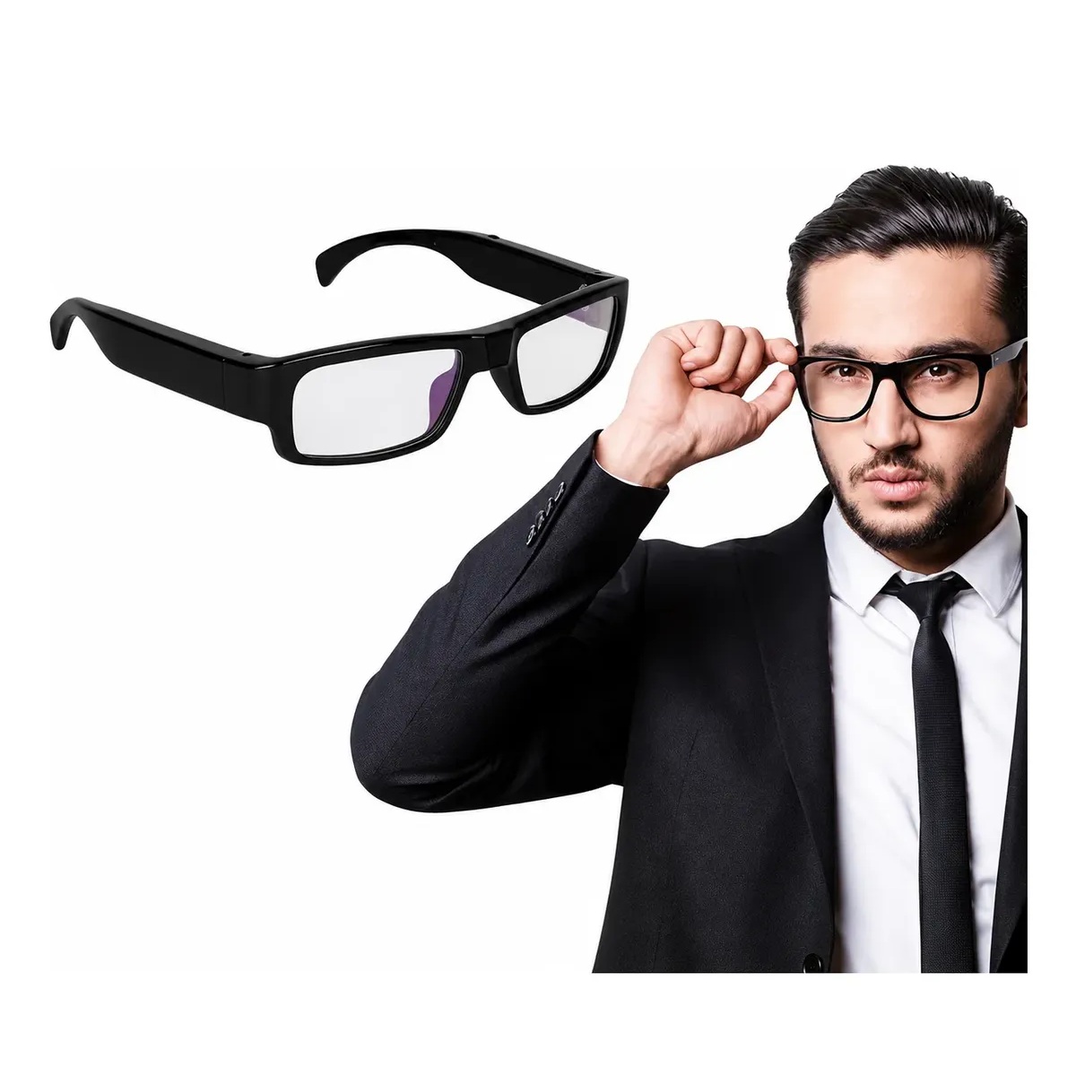 Lentes Cámara Espia 1080p Full Hd Graba Audio Y Video