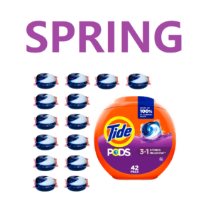 14 Tide Pods Detergente Americano Spring Meadow Sin Caja