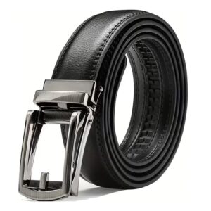 Correa Cinturon Hombre Elegante Cuero Pu Gris Importado