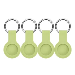 4 Funda Case Llavero Para Apple Airtag 1 Y 2 Silicona Green verde