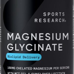 Glicinato De Magnesio Sports Research®: 90 Capsulas