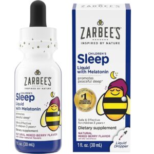 GOTAS PARA DORMIR MELATONINA LIQUIDA PURA AMERICANA ZARBEES INSOMNIO NIÑOS BEBES